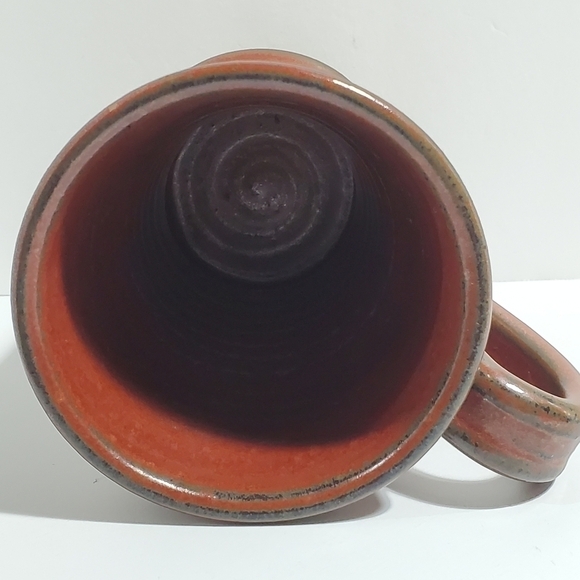 Sunset Hill Hand thrown Stoneware Texas Seal coffee mug Maroon - Picture 11 of 12